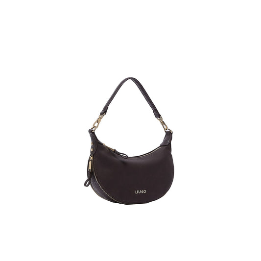 Borsa Hobo piccola Donna effetti nabuk marrone scuro