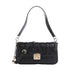 Borsa a spalla Donna con logo a rilievo nero