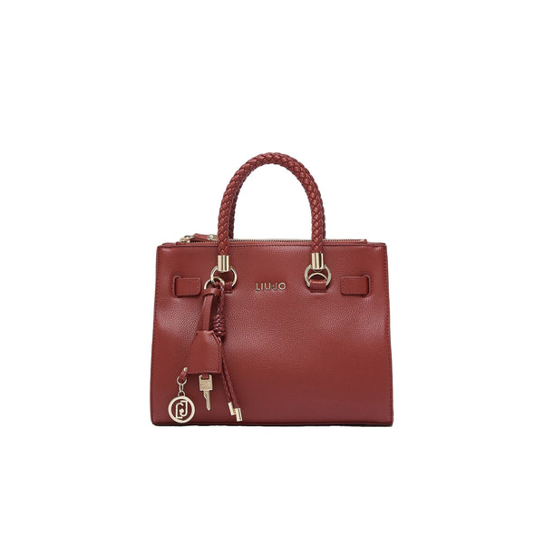 Borsa satchel piccola Donna con charms Rosso