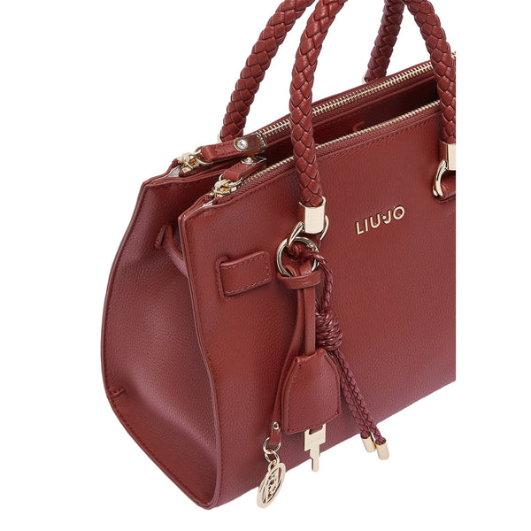 Borsa satchel piccola Donna con charms Rosso