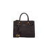 Borsa satchel piccola Donna logata marrone