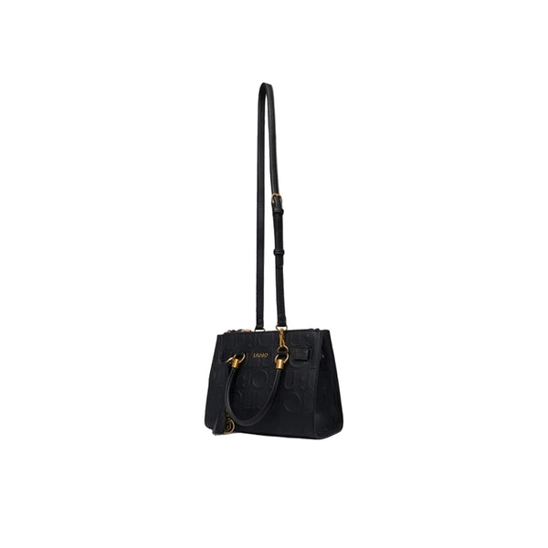 Borsa satchel piccola logata nero 