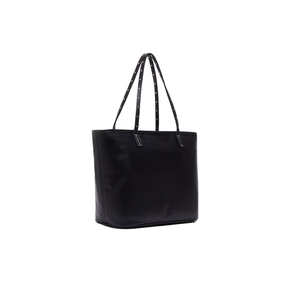 Borsa tote media Donna Nero retro