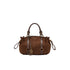 Borsa bauletto Donna in microfibra marrone