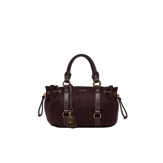 Borsa bauletto Donna in microfibra bordeaux