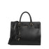 Borsa satchel Donna con manici intrecciati Nero