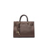 Borsa satchel Donna con manici intrecciati Marrone
