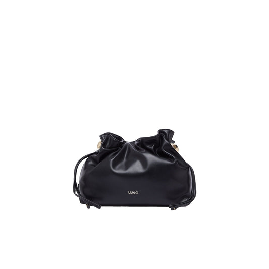Borsa a spalla media Donna Riccy Nero