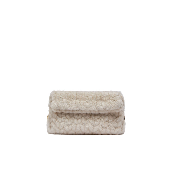 Borsa Donna Riccy in pelliccia sintetica bianca