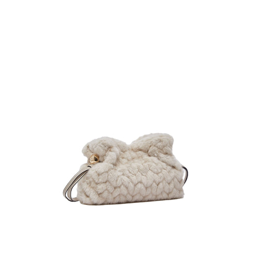 Borsa piccola Donna Riccy in pelliccia Beige