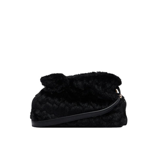Borsa piccola Donna Riccy in pelliccia nera