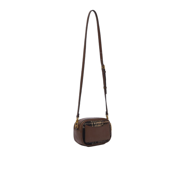 Borsa piccola a tracolla Donna motivo check retro
