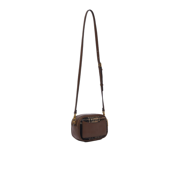 Borsa piccola a tracolla Donna motivo check retro