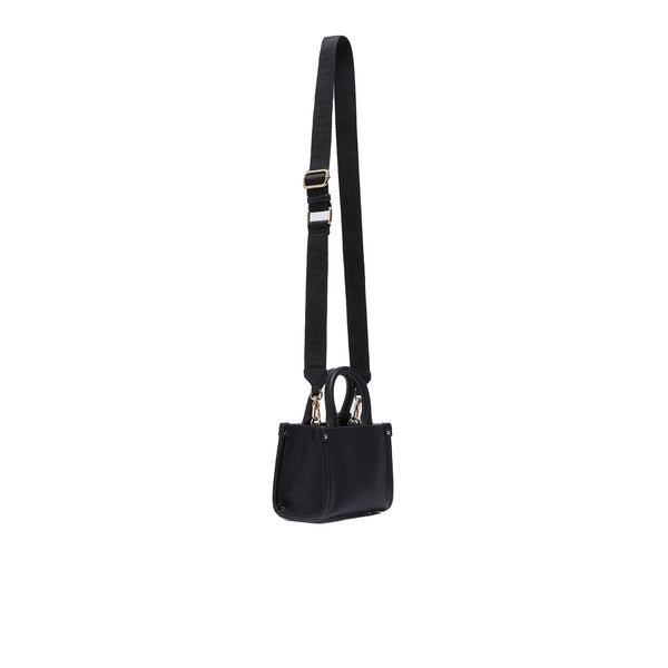 Borsa mini Donna con tracolla jacquard Nero retro
