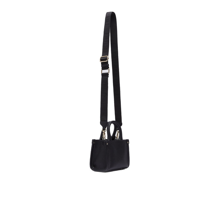 Borsa mini Donna con tracolla jacquard Nero retro