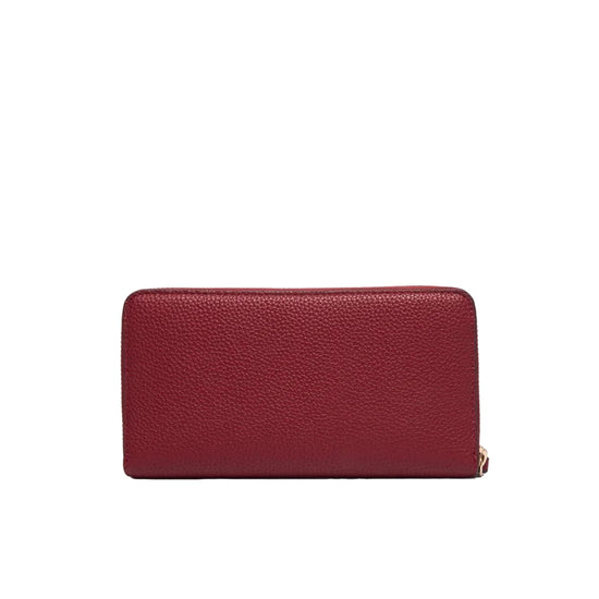 Portafoglio grande Donna con charm logo rosso retro
