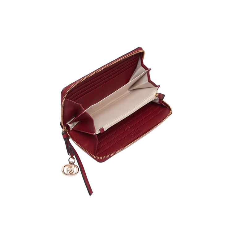 Portafoglio grande Donna con charm logo rosso interno