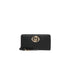 Portafoglio grande Donna nero con charm logo