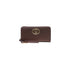 Portafoglio grande Donna con charm logo Marrone
