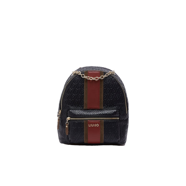 Zaino Donna con logo monogram Nero
