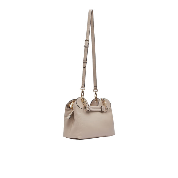 Borsa a mano piccola Donna con tracolla beige retro