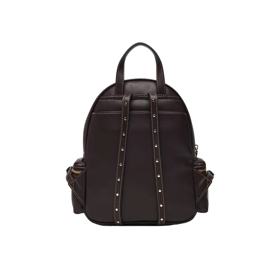 Zaino Donna con scomparti laterali Marrone retro