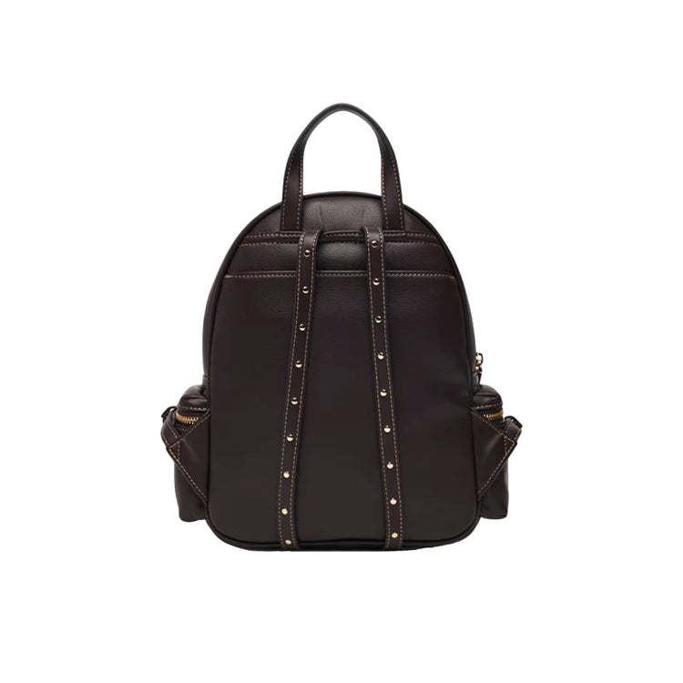 Zaino Donna con scomparti laterali Marrone retro