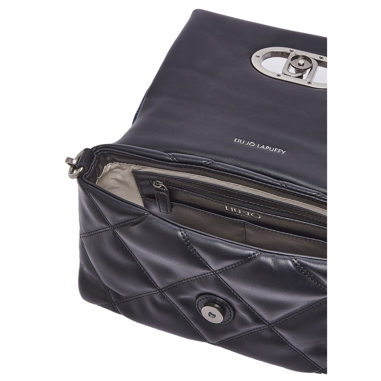 Borsa Donna LaPuffy in denim con ricamo interno