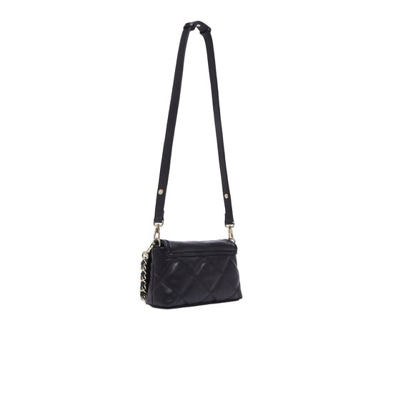 Borsa Donna LaPuffy media Nero con logo retro