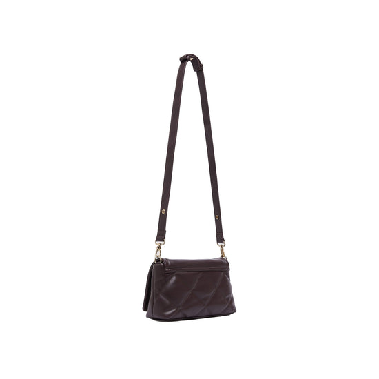Borsa Donna LaPuffy media Bordeaux con logo retro
