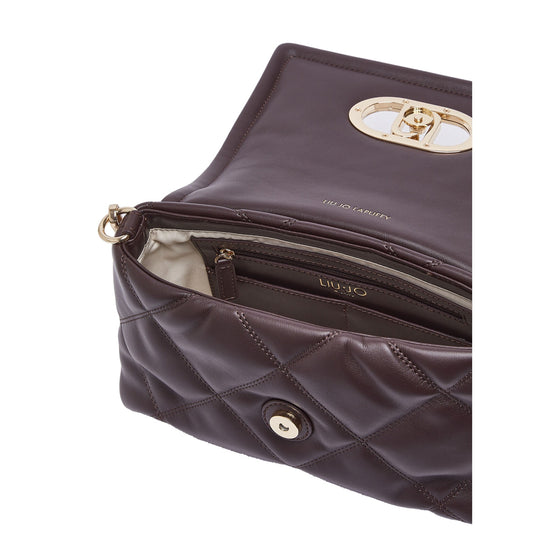 Borsa Donna LaPuffy media Bordeaux con logo interno