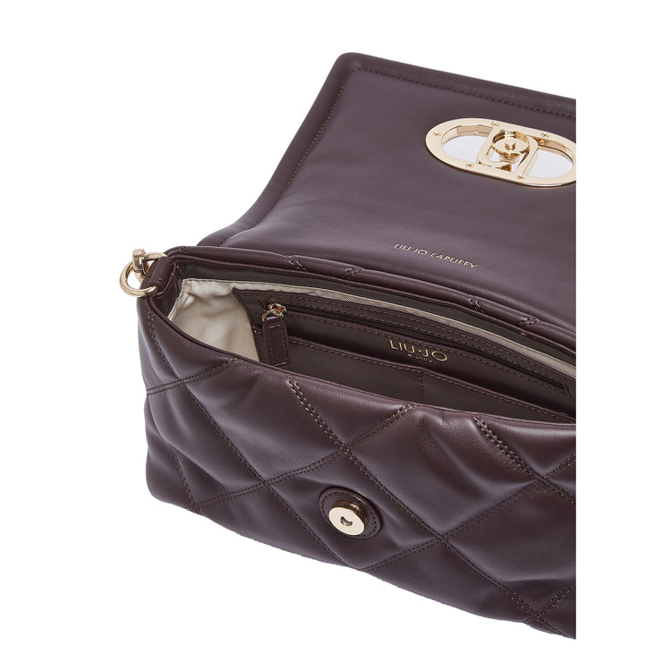 Borsa Donna LaPuffy media Bordeaux con logo interno