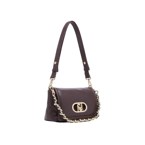 Borsa Donna LaPuffy media Bordeaux con logo
