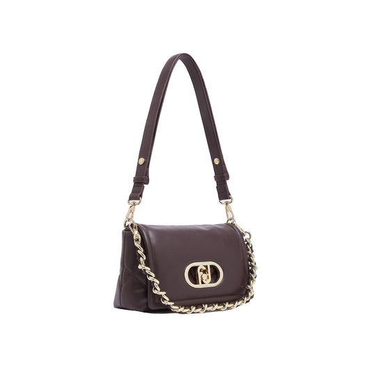 Borsa Donna LaPuffy media Bordeaux con logo