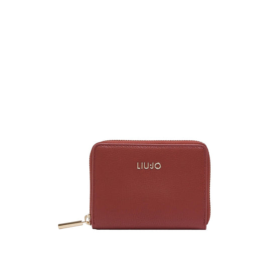 Portafoglio piccolo Donna con zip Rosso