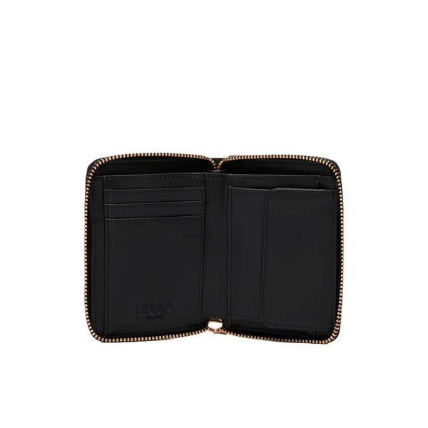 Portafoglio piccolo Donna design logato marrone interno