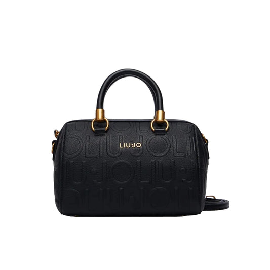 Borsa a mano Donna con logo a rilievo Nero
