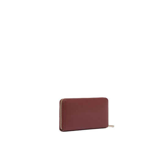 Portafoglio grande Donna con zip Rosso retro