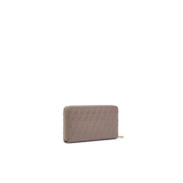 Portafoglio grande Donna monogram debossed retro