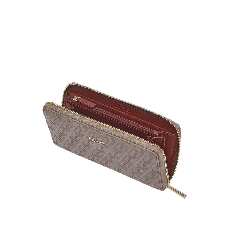 Portafoglio grande Donna monogram debossed interno
