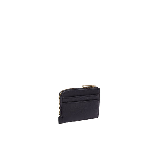 Portacarte Donna con zip Nero retro