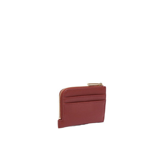 Portacarte Donna con zip Rosso retro