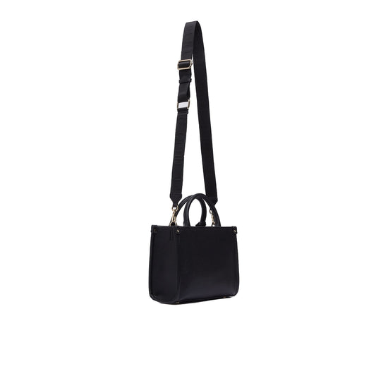 Borsa a mano piccola Donna con charm Nero, con tracolla, retro