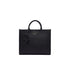 Borsa a mano media Donna con charm Nero