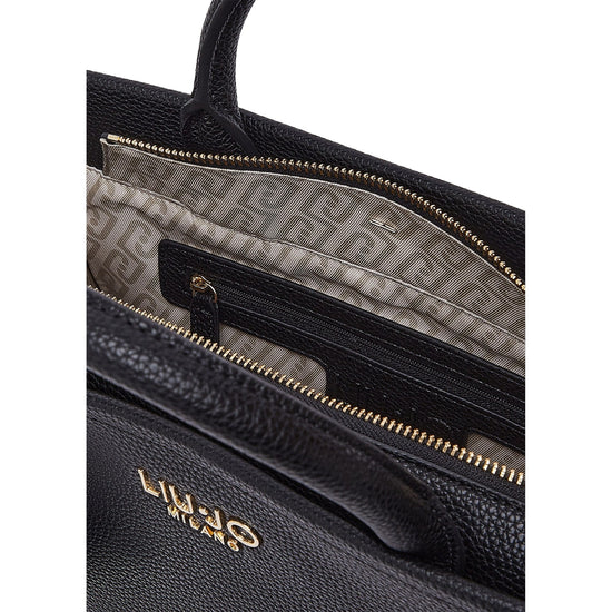 Borsa a mano media Donna con charm Nero dettaglio interno