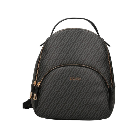 Zaino Donna con stampa logo monogram Nero