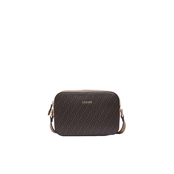 Borsa Donna con stampa monogram marrone