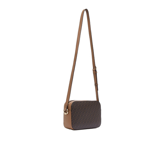 Borsa Donna con stampa monogram marrone retro