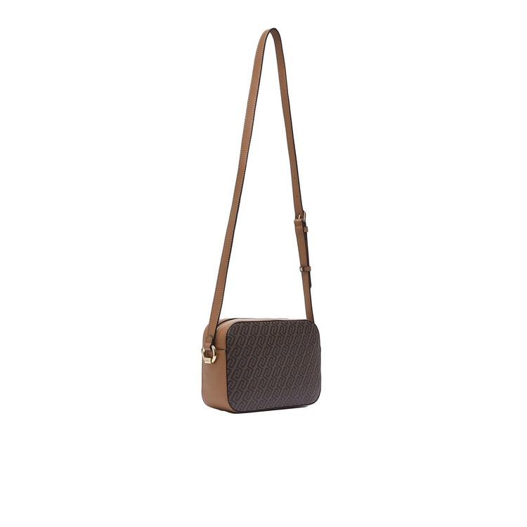 Borsa Donna con stampa monogram marrone retro