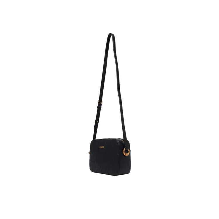 Borsa Donna stampa logo debossed Nero